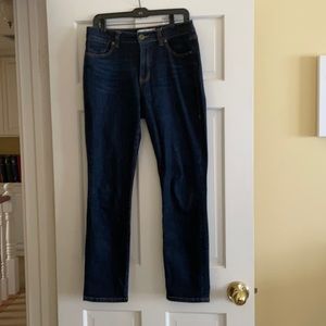 CAbi High Straight Dark Wash Jeans - Size 8